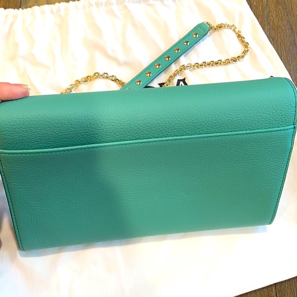 MCM Patricia Park Ave chain wallet mint green. Cross body bag. - Picture 2 of 3